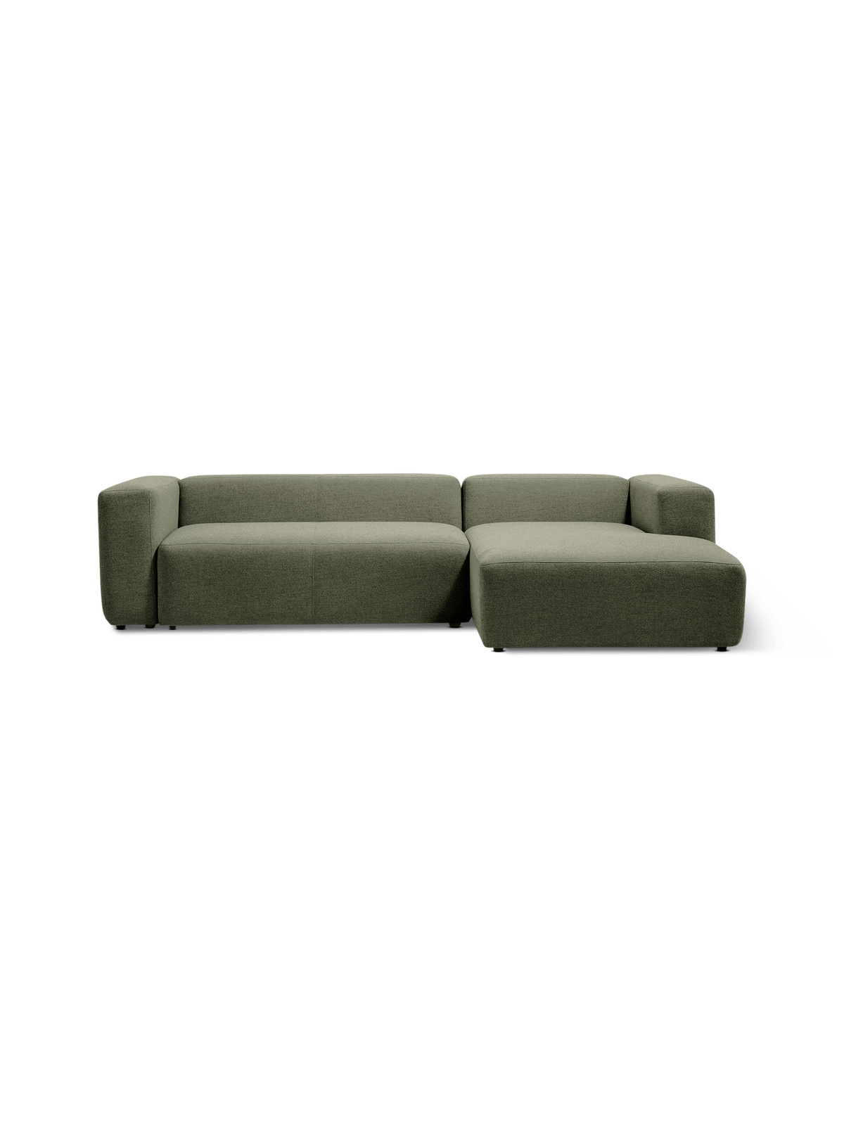Hoeksalon Blok Longchair Rechts Mosgroen B300