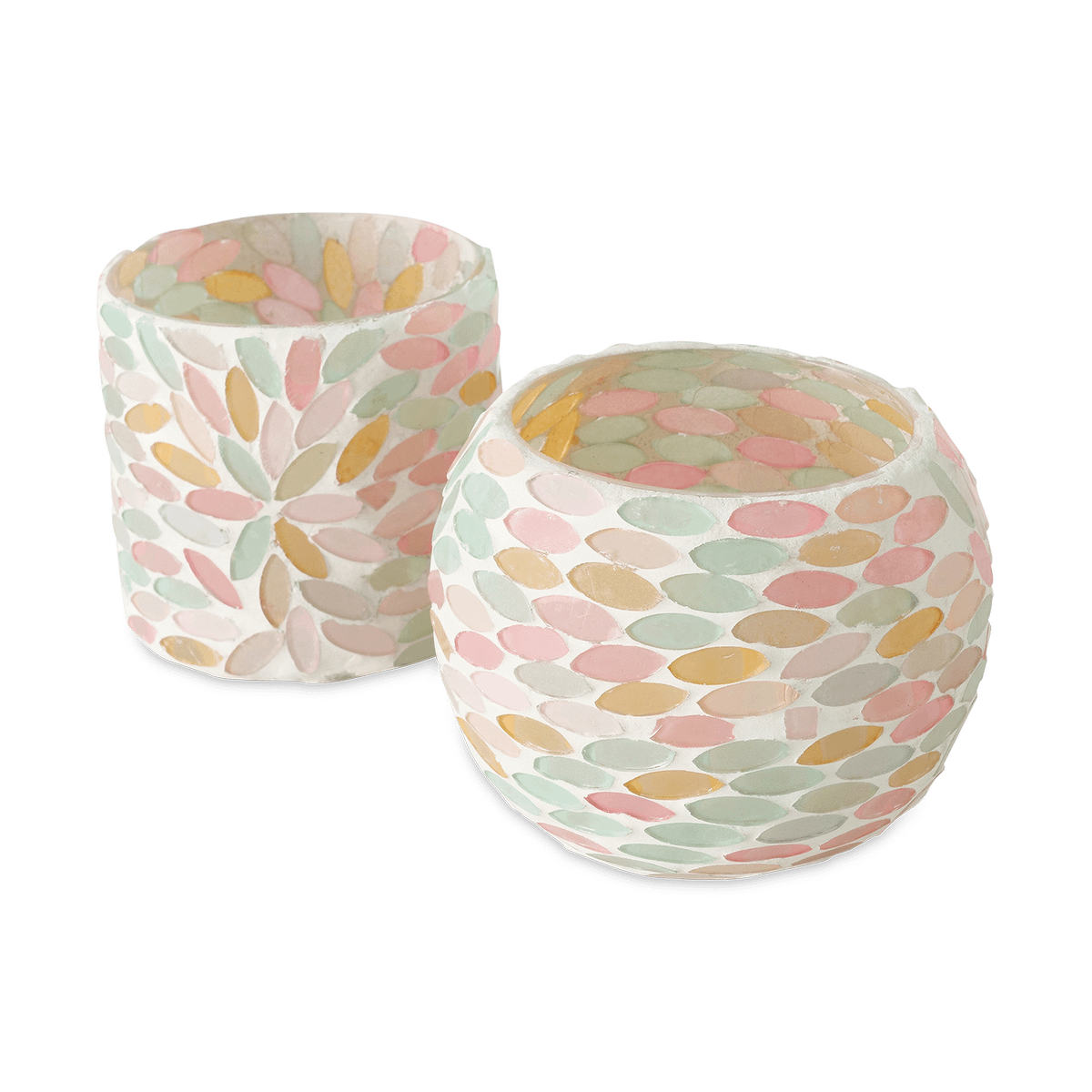 TL-Houder EDIRA Glas Pastel Ass.