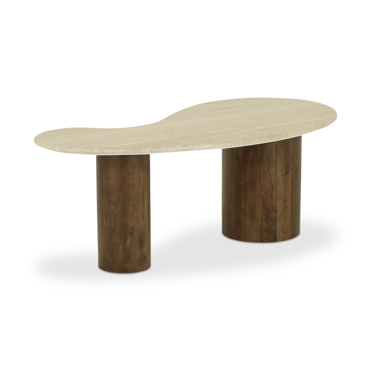 Salontafel PARIKRAMA 120x60 Travertijn/Mango Donkerbruin