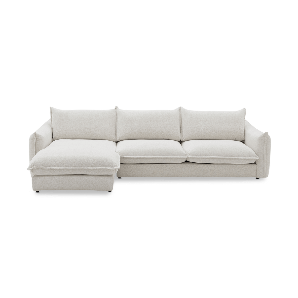 Hoeksalon TALITHA Ecru Longchair Links B339
