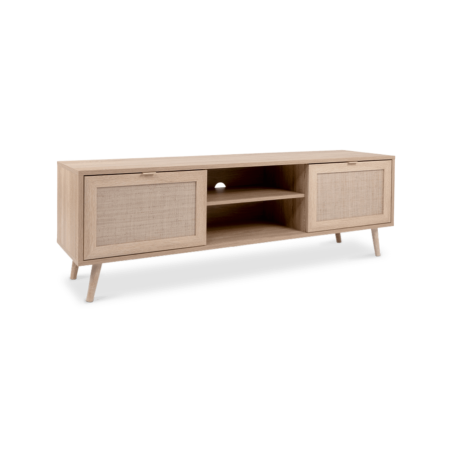 TV-meubel EIVISSA Sonoma Eik/Riet B150 TV-meubel EIVISSA Sonoma Eik/Riet B150