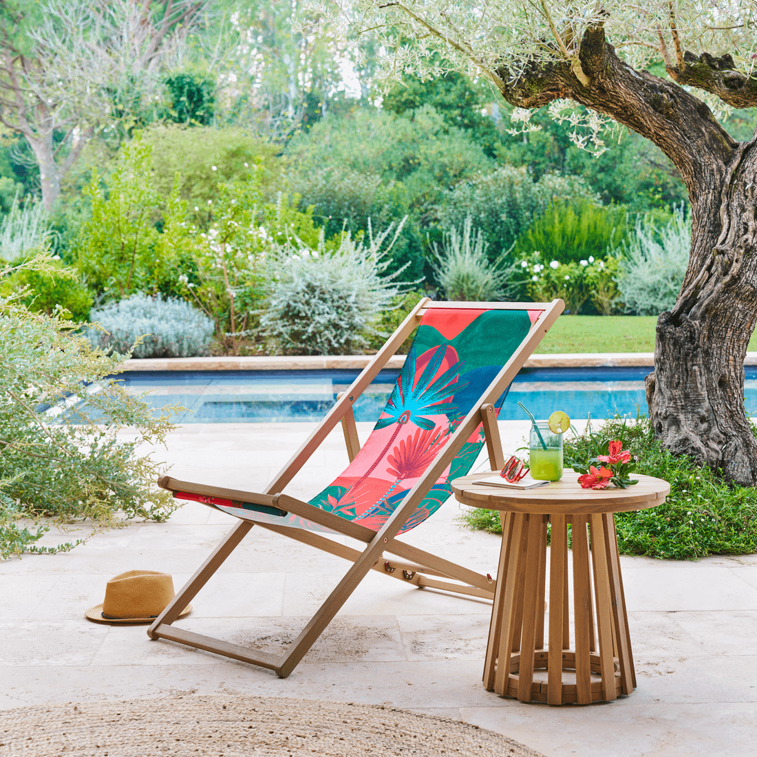 Bijzettafel SCALA Ø50 Acacia  Bijzettafel SCALA Ø50 Acacia