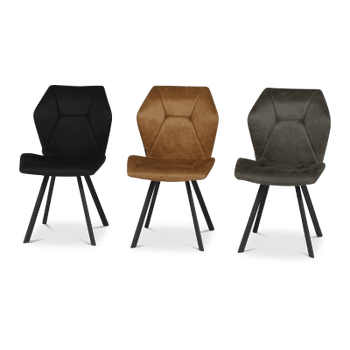 Stoel ALECIO ECO PU Nero Stoel ALECIO ECO PU Nero