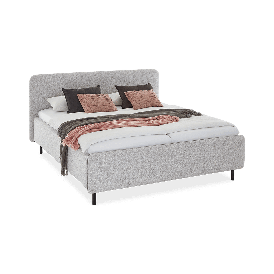 Bedkader ZEGER Lichtgrijs 160x200 Bedkader ZEGER Lichtgrijs 160x200