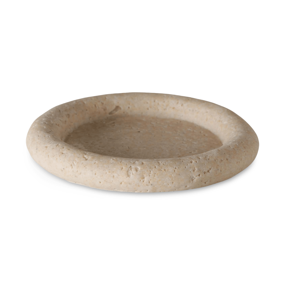 Plateau CHERTON Rond Poly Beige