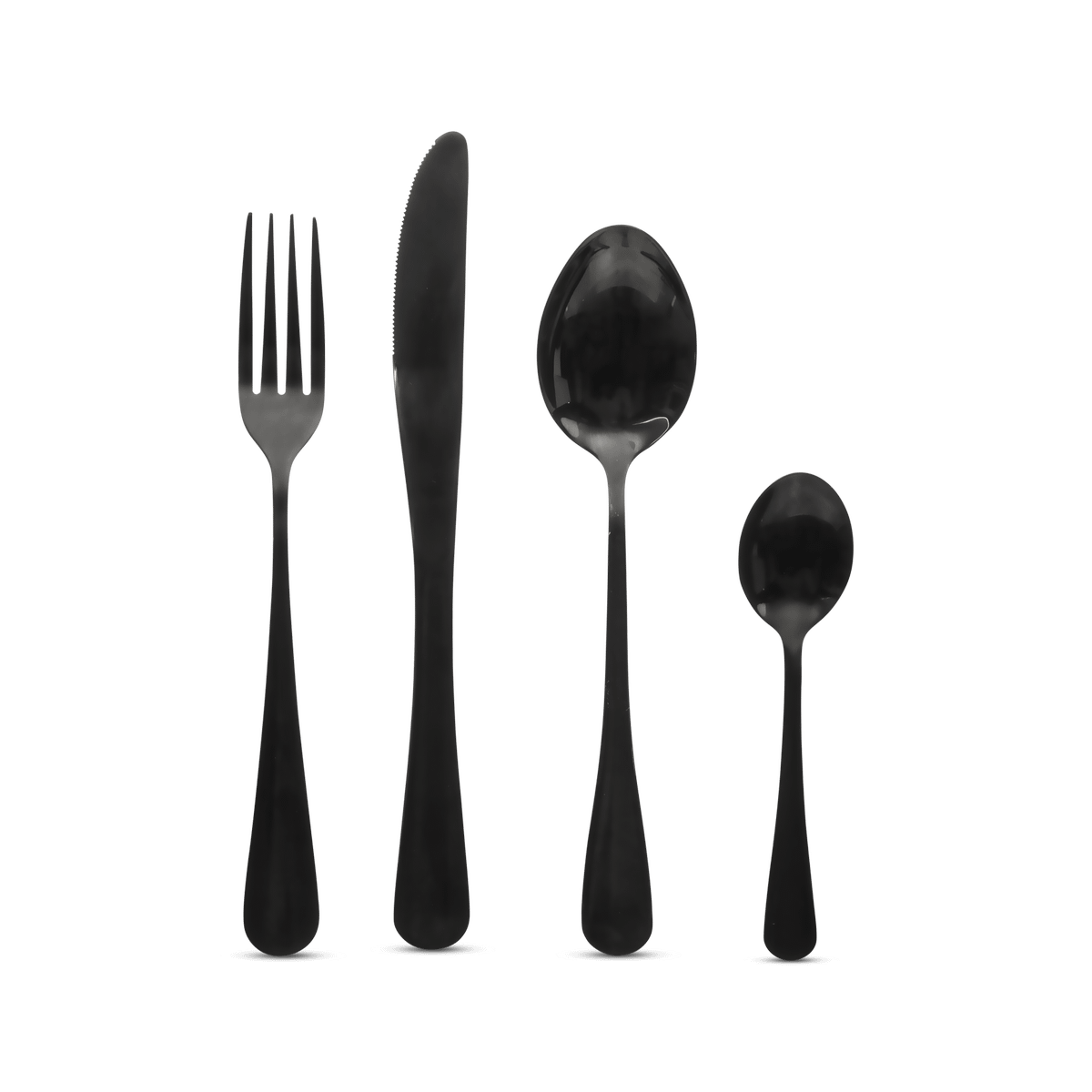 Bestek BOJA 4pers. Inox Zwart