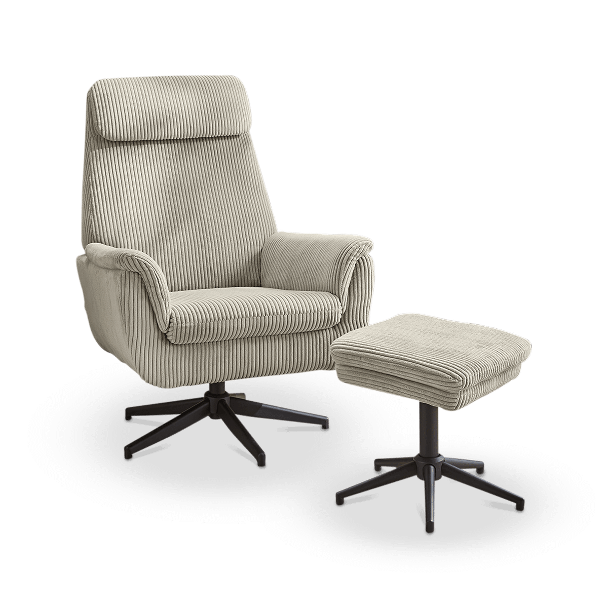 Relaxfauteuil JOANNA met poef