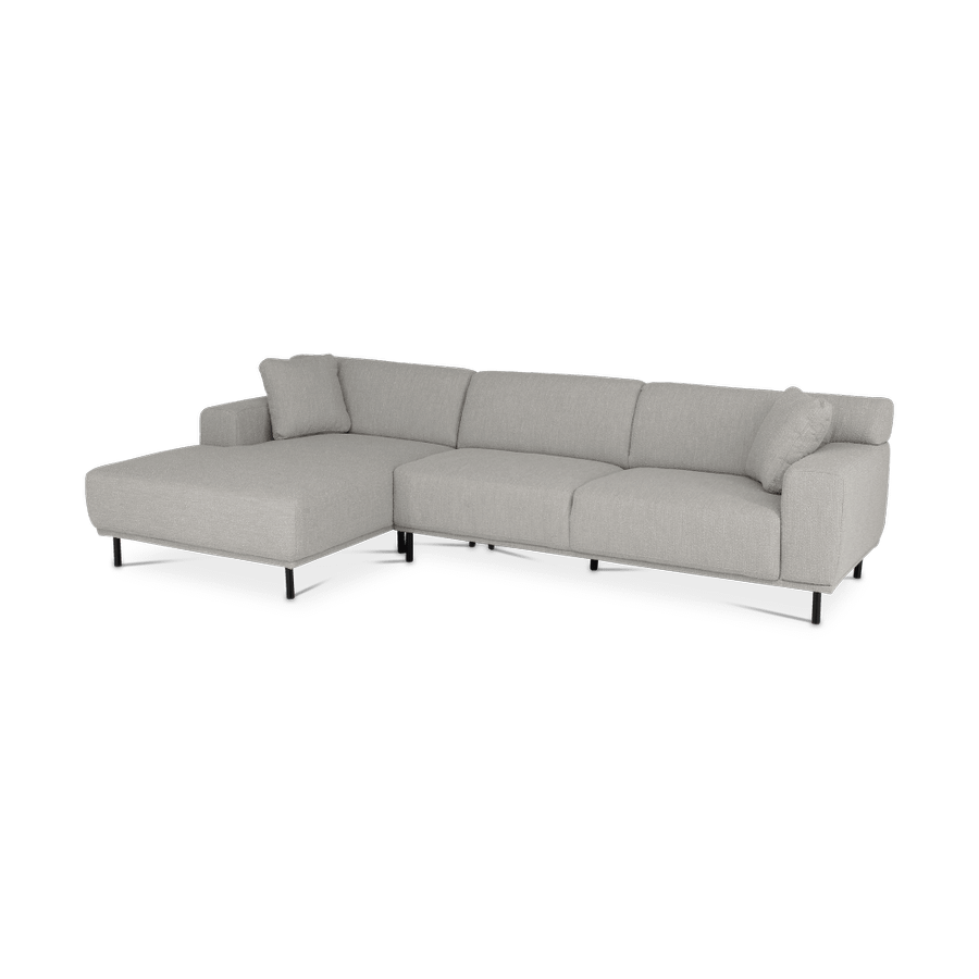 Hoeksalons QUILLO Longchair Links Grijs B325 Hoeksalons QUILLO Longchair Links Grijs B325