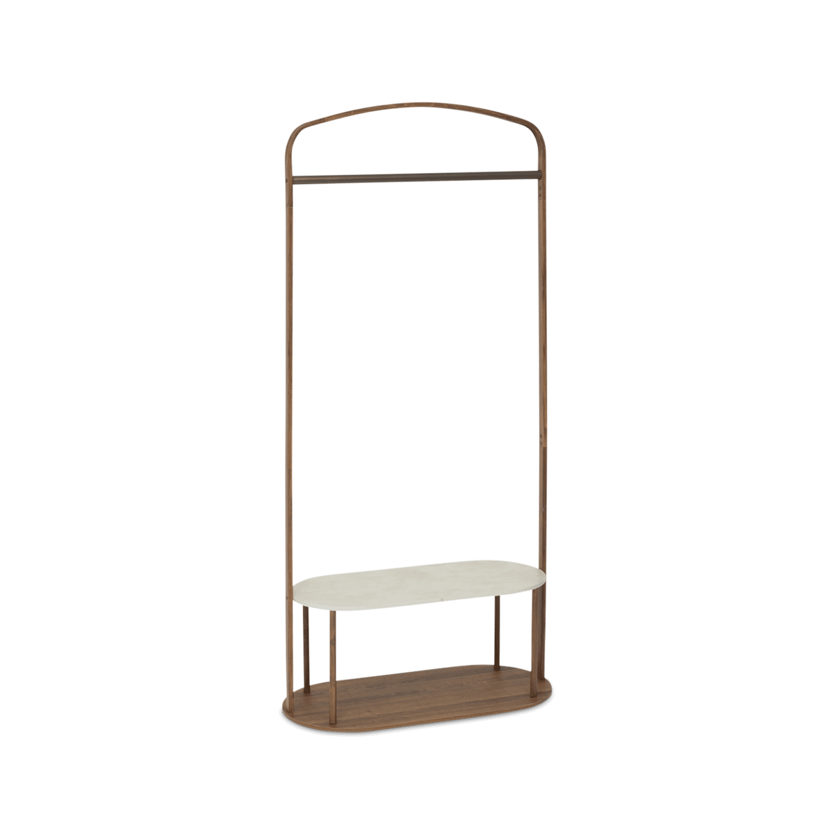 Kledingrek COMME Hout/Metaal Bruin/Beige