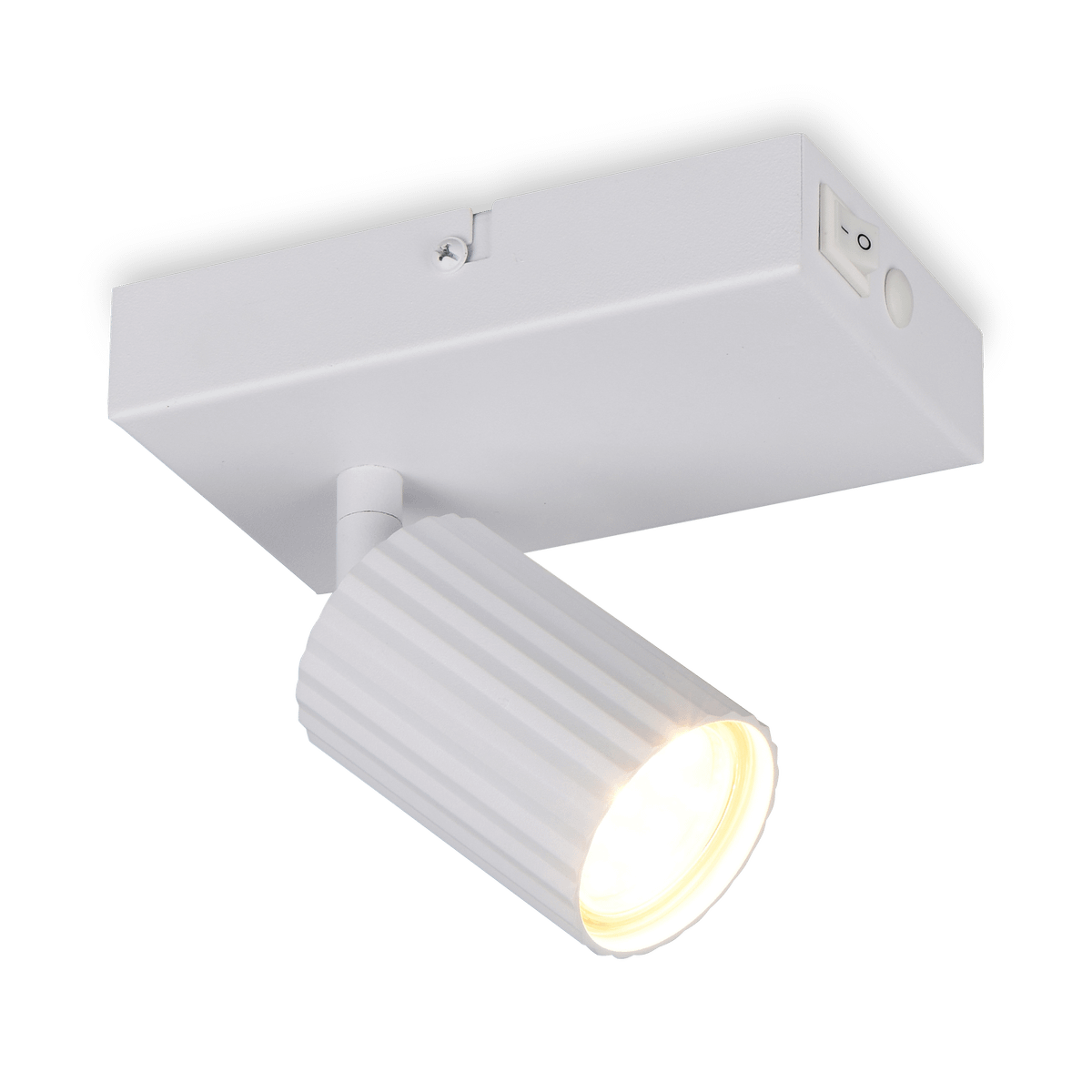 Wandlamp SOKA 1Del. Metaal Wit