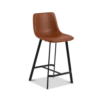 Barstoel AMBROS PU retro leather look brandy 691B - ZH63,5cm Barstoel AMBROS PU retro leather look brandy 691B - ZH63,5cm