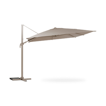 Zweefparasol AREZZO Vierkant Kantelbaar Taupe Zweefparasol AREZZO Vierkant Kantelbaar Taupe