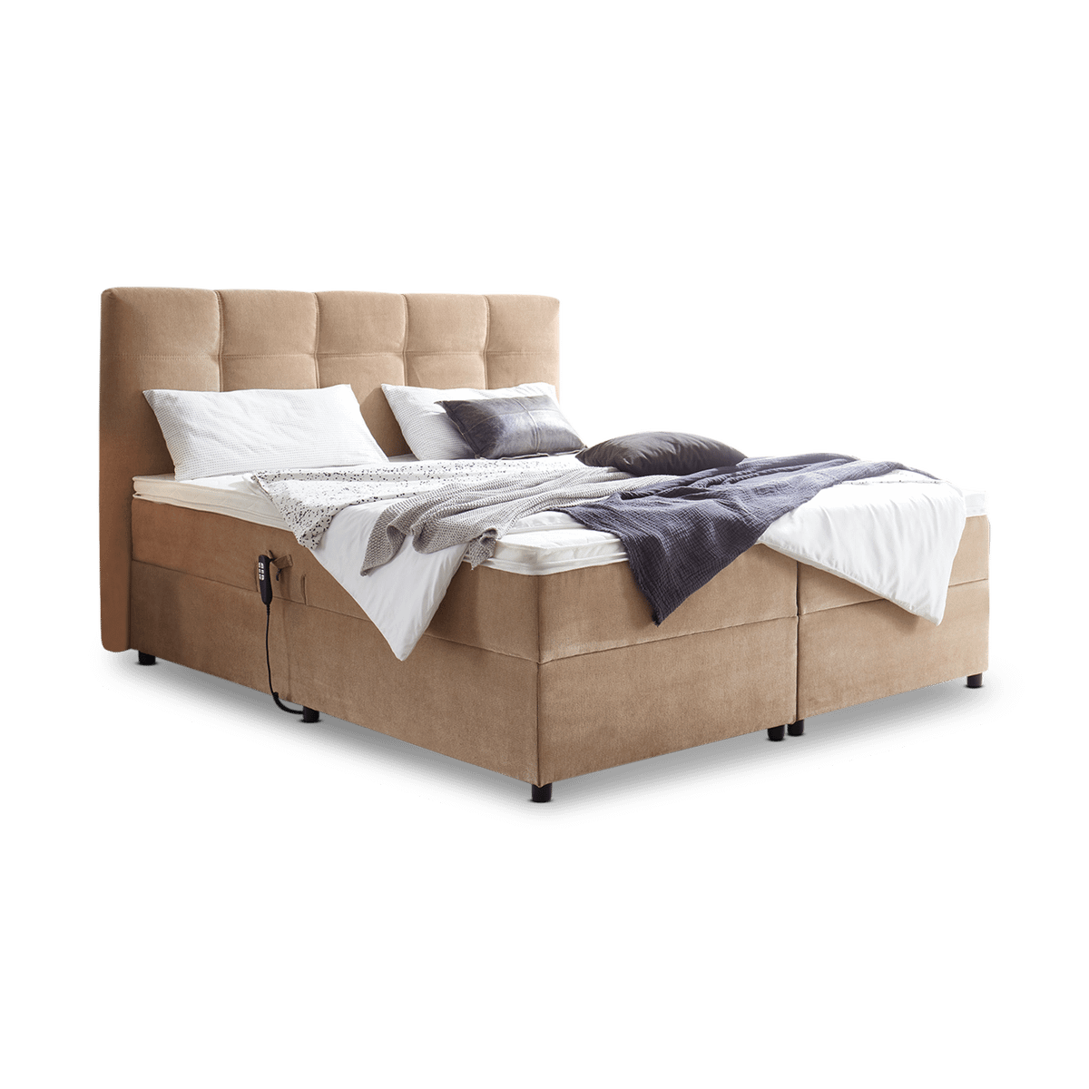 Boxspring Elektrisch MALAYA 180x200 Sand