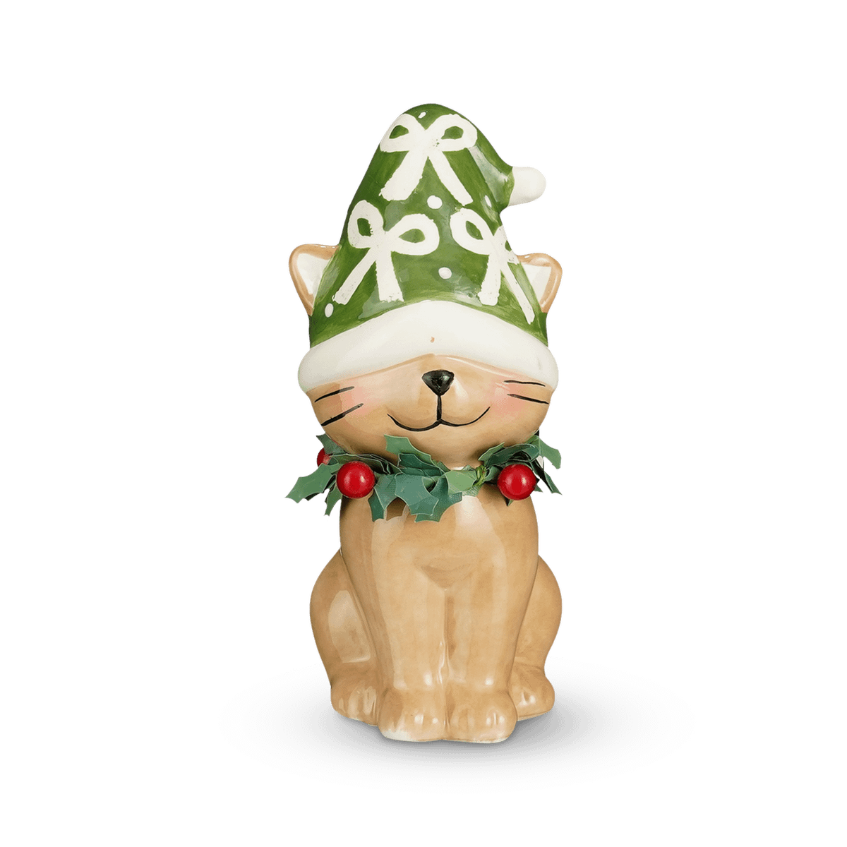 Kat BENZEL met Kerstmuts Groen