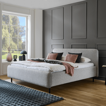 Bedkader ZEGER Lichtgrijs 160x200 Bedkader ZEGER Lichtgrijs 160x200