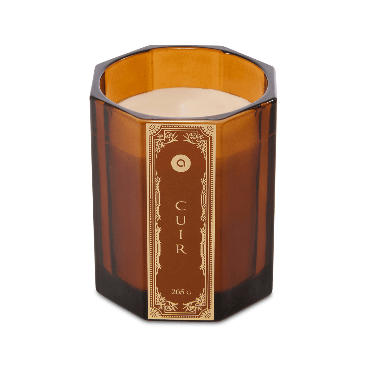 Geurkaars LUZIAN 265g Glas Cuir