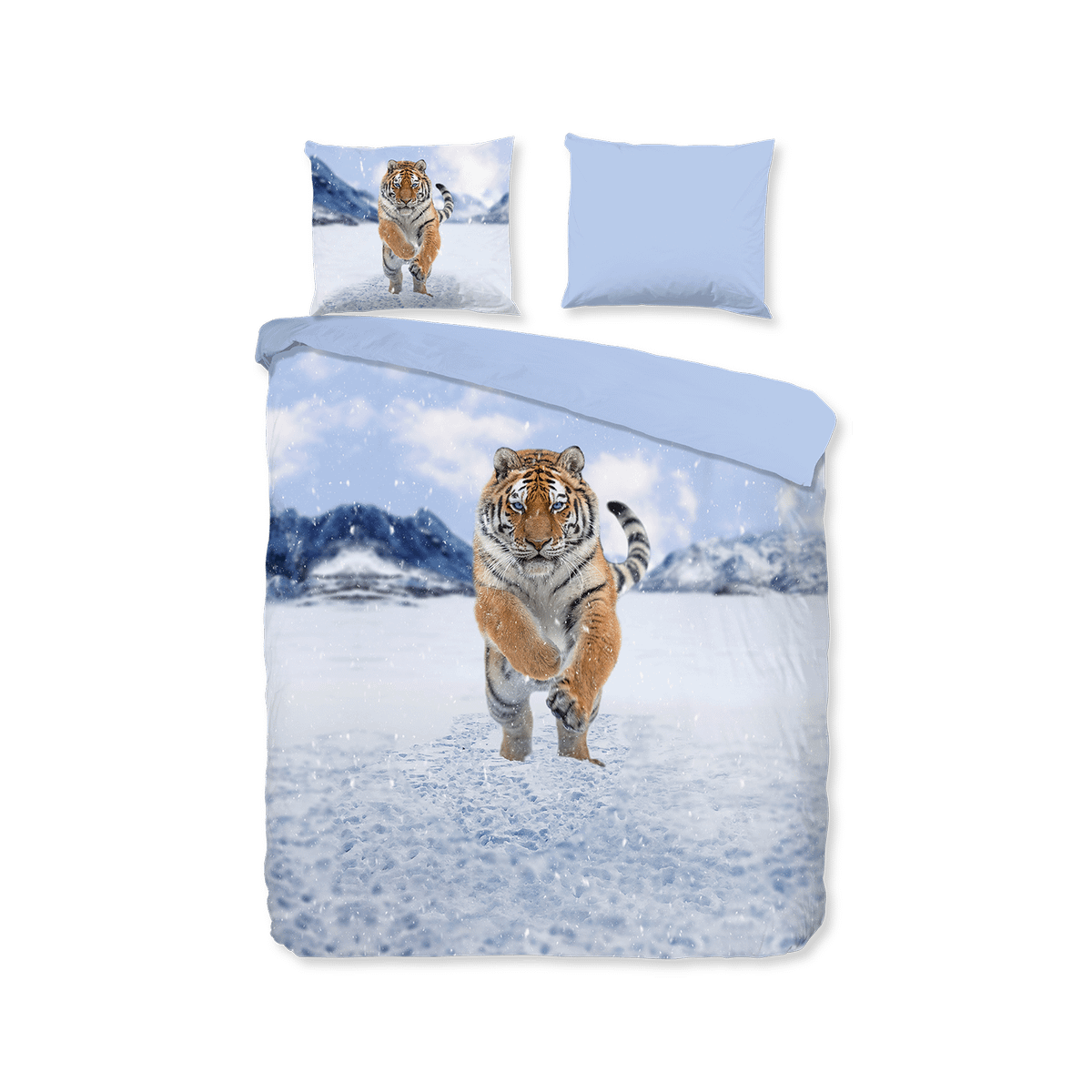 Dekbedovertrek ZELDA 240x220 Blauw Flanel