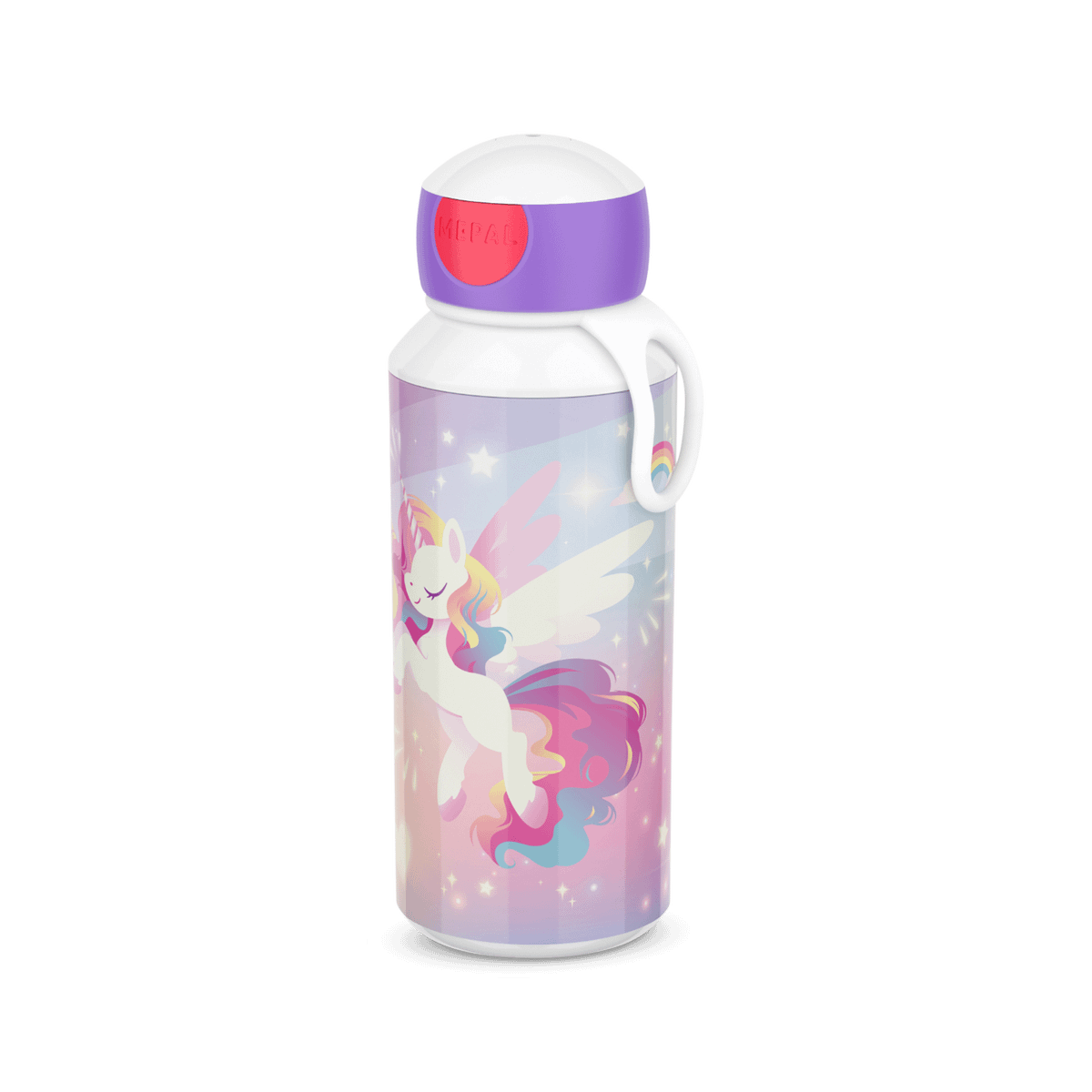 Drinkfles UNICORN GLOW Pop-up 400ml Roze