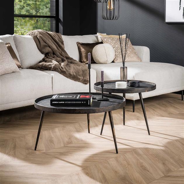Salontafel RONDINO Metallic Ø76/58 Salontafel RONDINO Metallic Ø76/58
