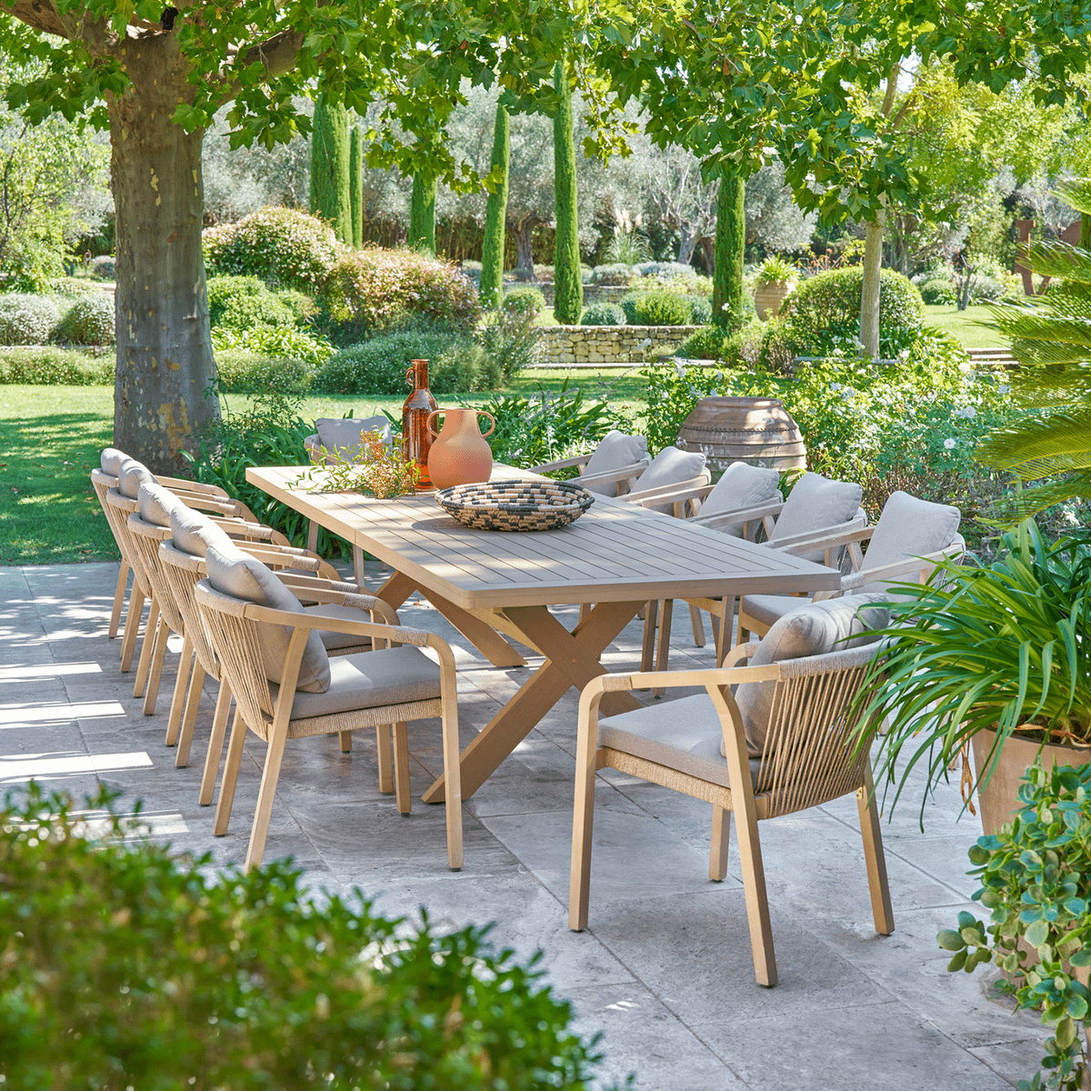 Verlengbare Tuintafel CAMPANIA 246/322x110