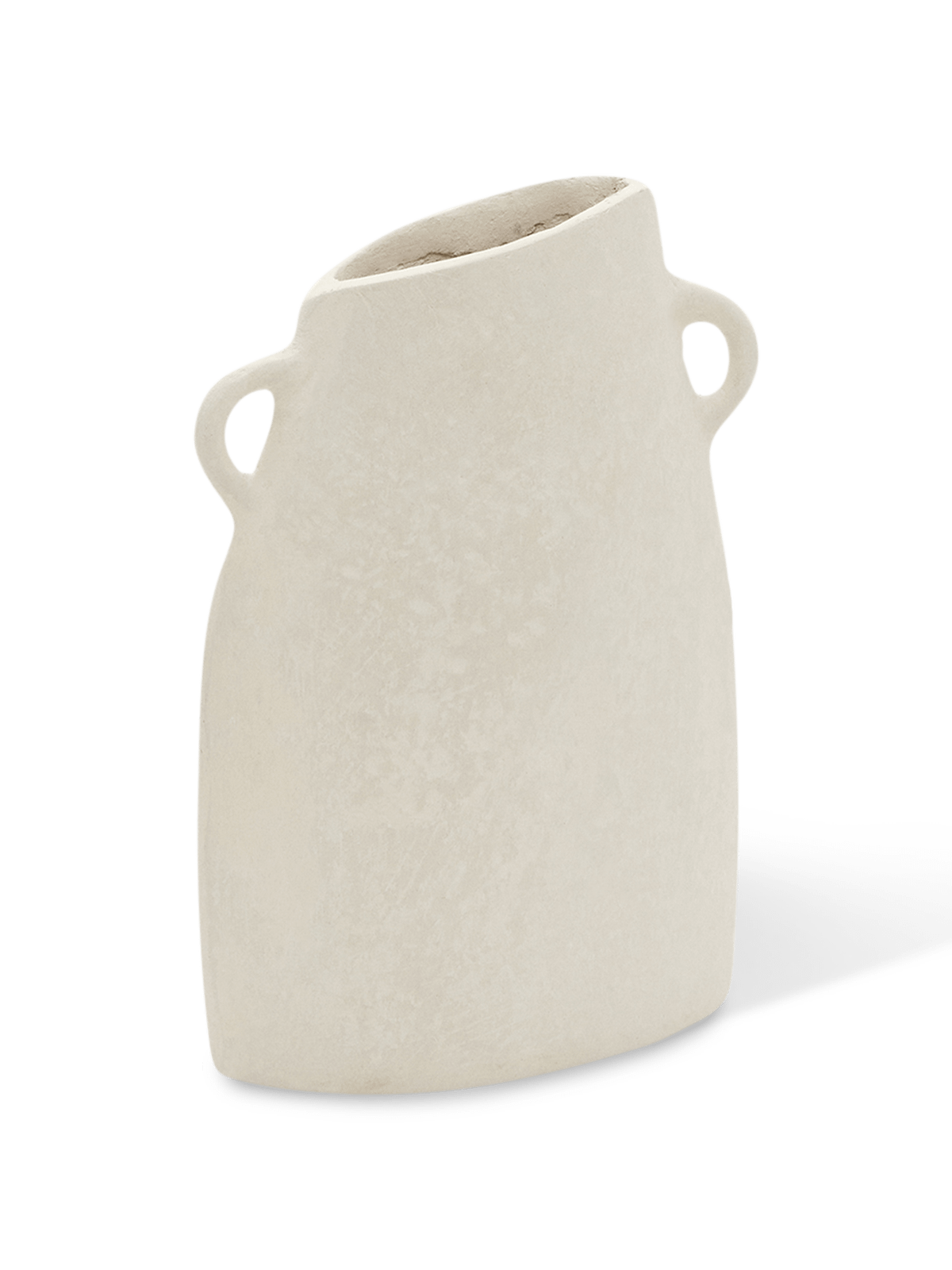 Neti vaas van wit papier-machØ 27 cm