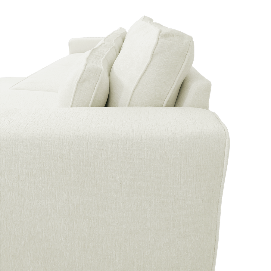 Hoeksalon PLUSS Longchair Rechts Wit Hoeksalon PLUSS Longchair Rechts Wit