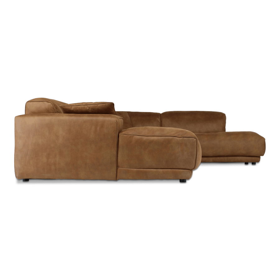Hoeksalon GIPSY Longchair Links Cognac Hoeksalon GIPSY Longchair Links Cognac