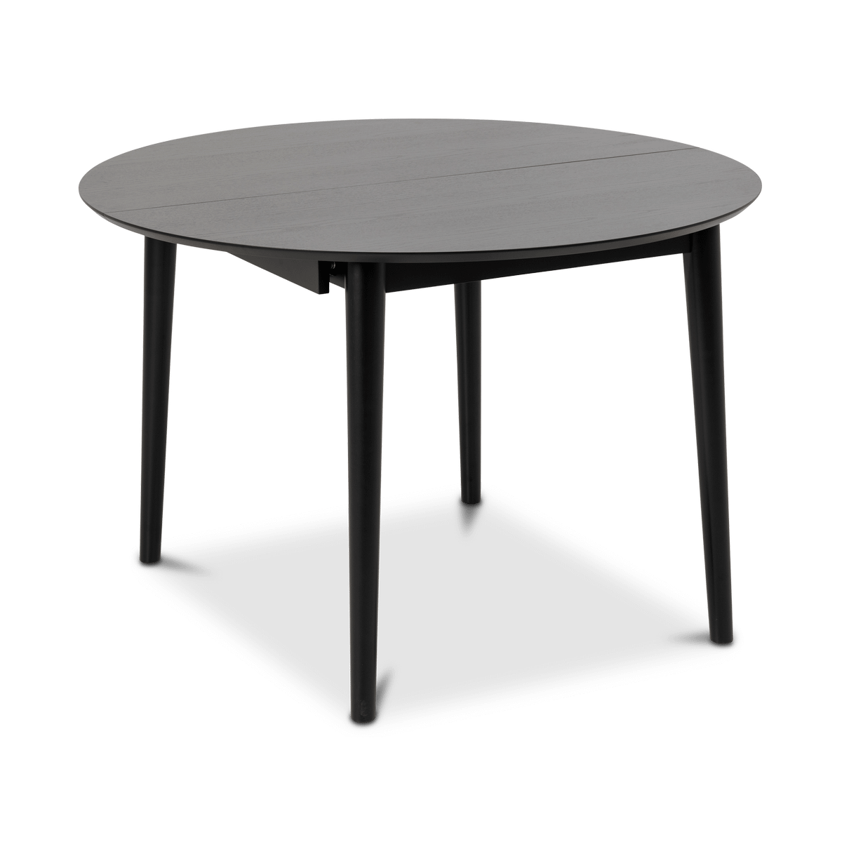 Eettafel Verlengbaar VEZNA Ø115/Ø154 Zwart Eikfineer
