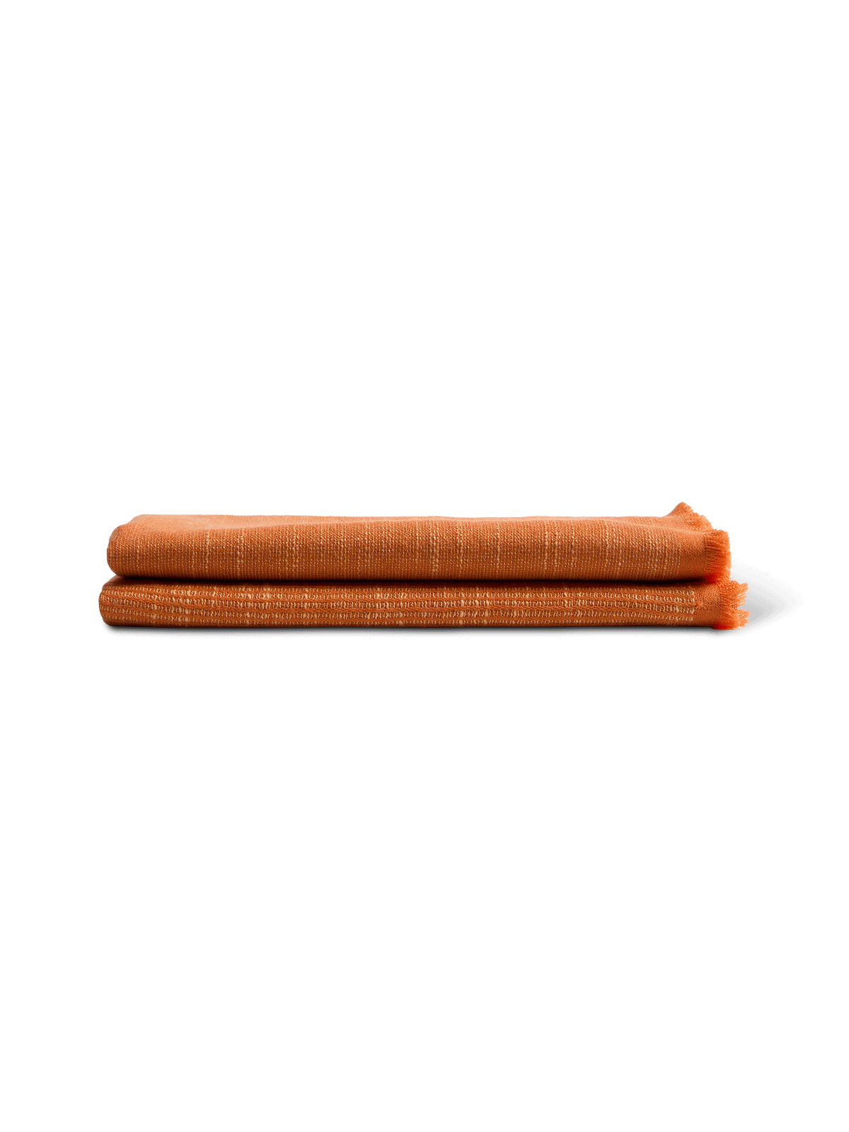 Plaid Sareli oranje wolmix 130 x 170 cm