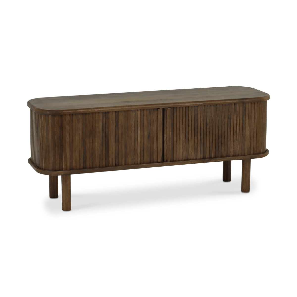 Tv-Meubel MANJARI Mango Donkerbruin B160