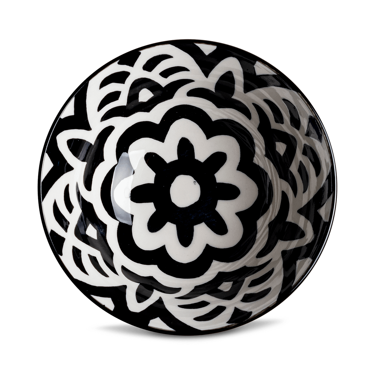 Kom PETISSO Ø15.7 Tile Zwart/Wit