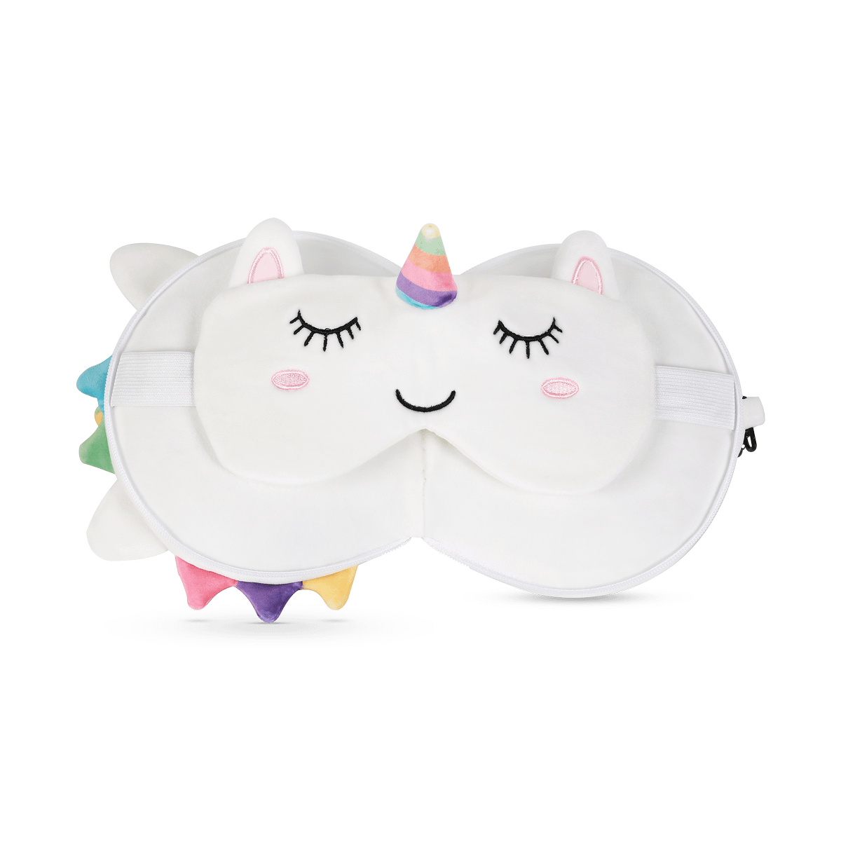 Kussen UNICORN met Slaapmasker Wit
