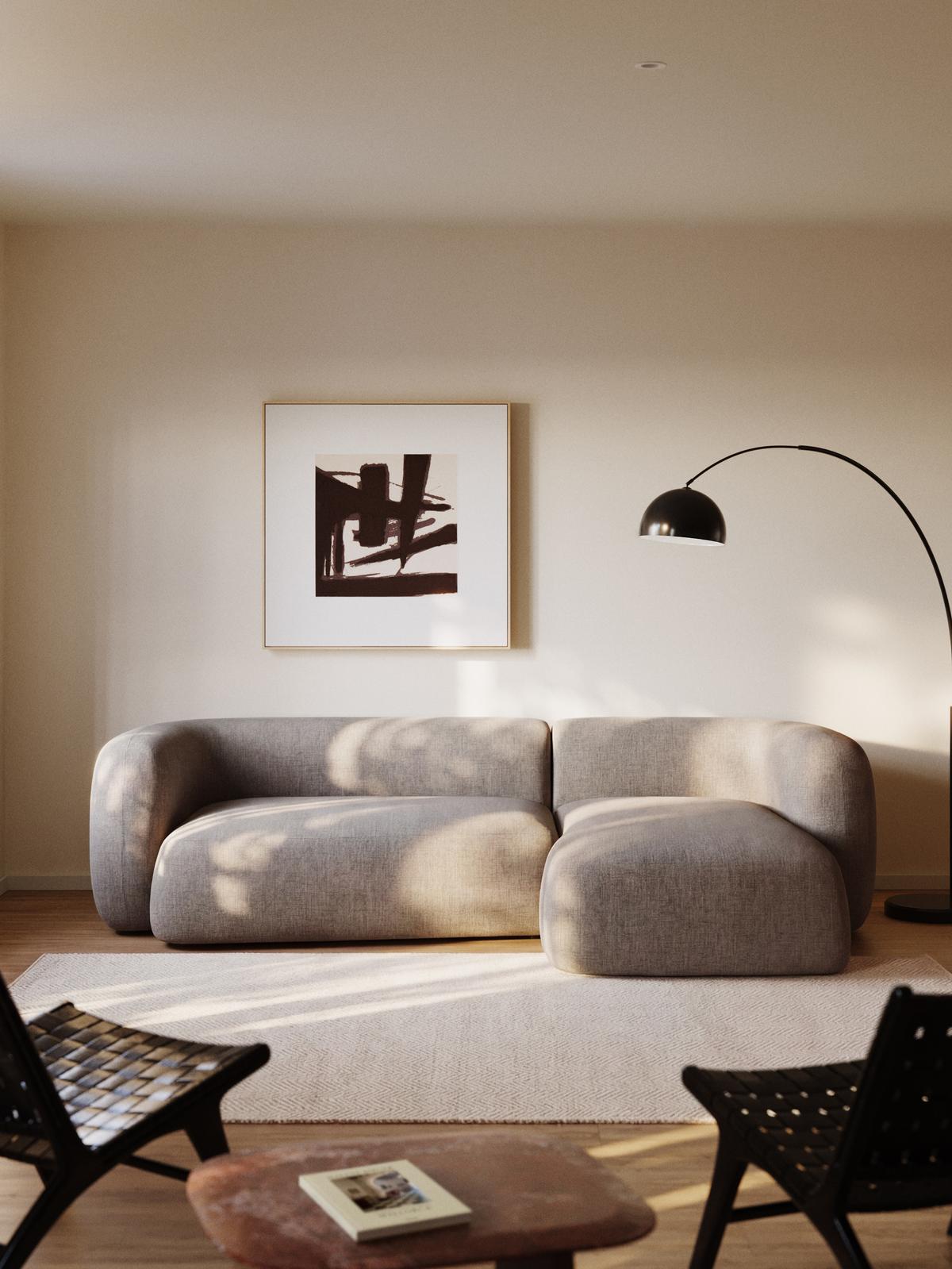 Hoeksalon Martina Longchair Rechts Steenkleur B287