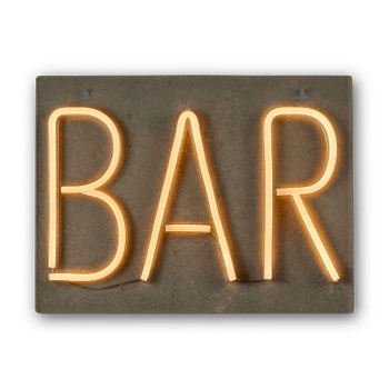 Wandlamp BAR Neon Geel  Wandlamp BAR Neon Geel