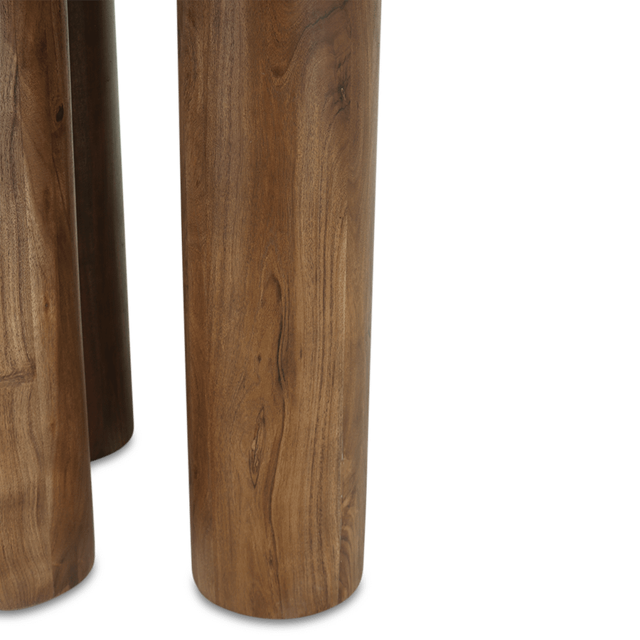 Eettafel MAYA Rond Ø130 Acacia Walnoot Eettafel MAYA Rond Ø130 Acacia Walnoot