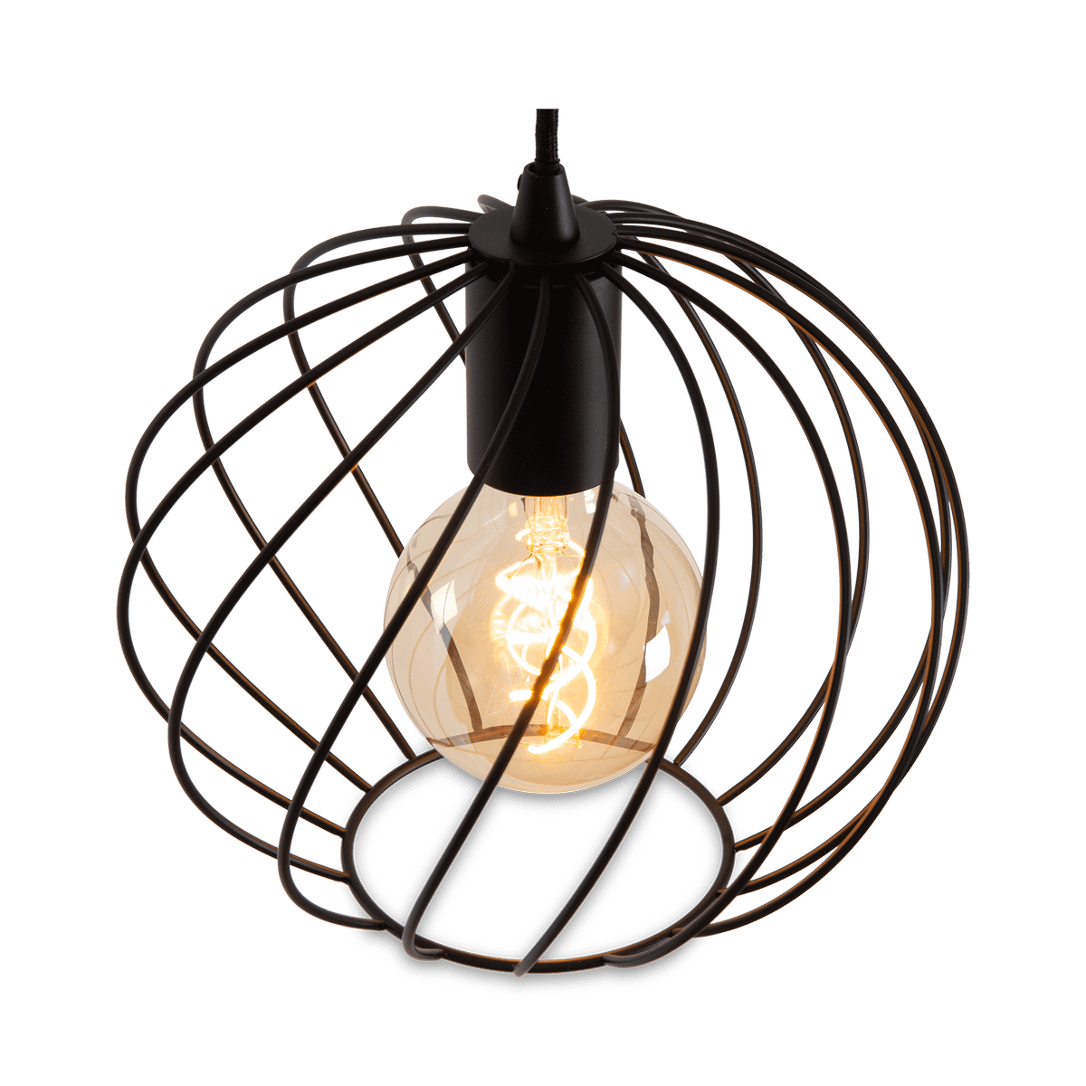 Hanglamp DANZA Rond 3Del. Zwart