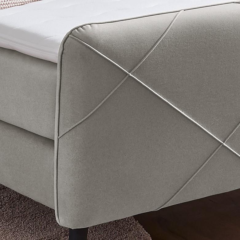 Boxspring HEERLEN Stof 425/29 Greige 180x200