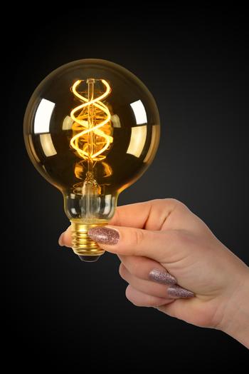 LED-Lamp Globe Ø9,5-E27-5W-Amber LED-Lamp Globe Ø9,5-E27-5W-Amber