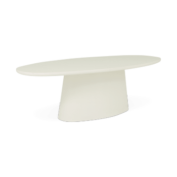 Eettafel KRETA Ovaal 240x115 Microcement Wit Eettafel KRETA Ovaal 240x115 Microcement Wit