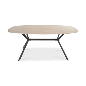 Eettafel CEZANNE Deens Ovaal Keramiek Travertin 180x90 Eettafel CEZANNE Deens Ovaal Keramiek Travertin 180x90