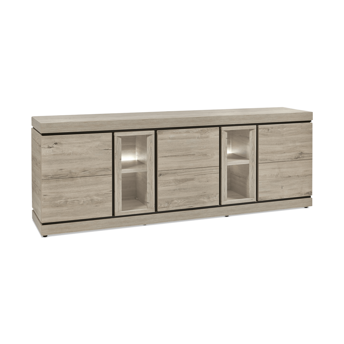 Dressoir KASIMO Eik Lichtgrijs B250
