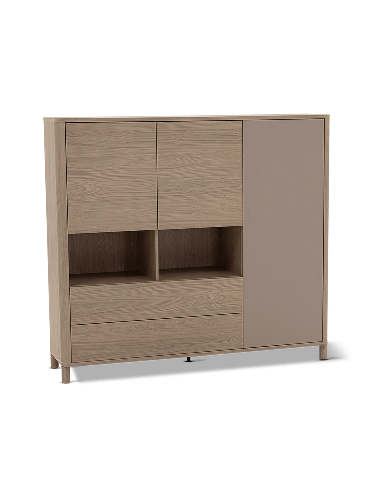 Wandkast Belfield Misty Oak/Stone Grey