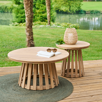 Salontafel SCALA Ø80 Acacia Salontafel SCALA Ø80 Acacia