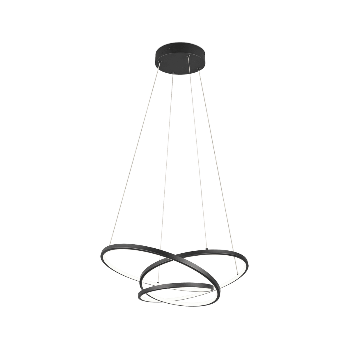 Hanglamp DARVIN L Met. Zwart