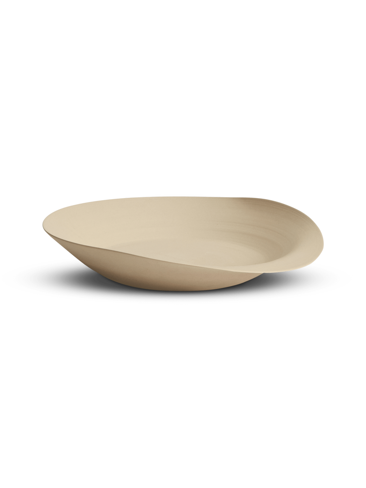 Ebenor schaal van beige keramiek ⌀53 cm