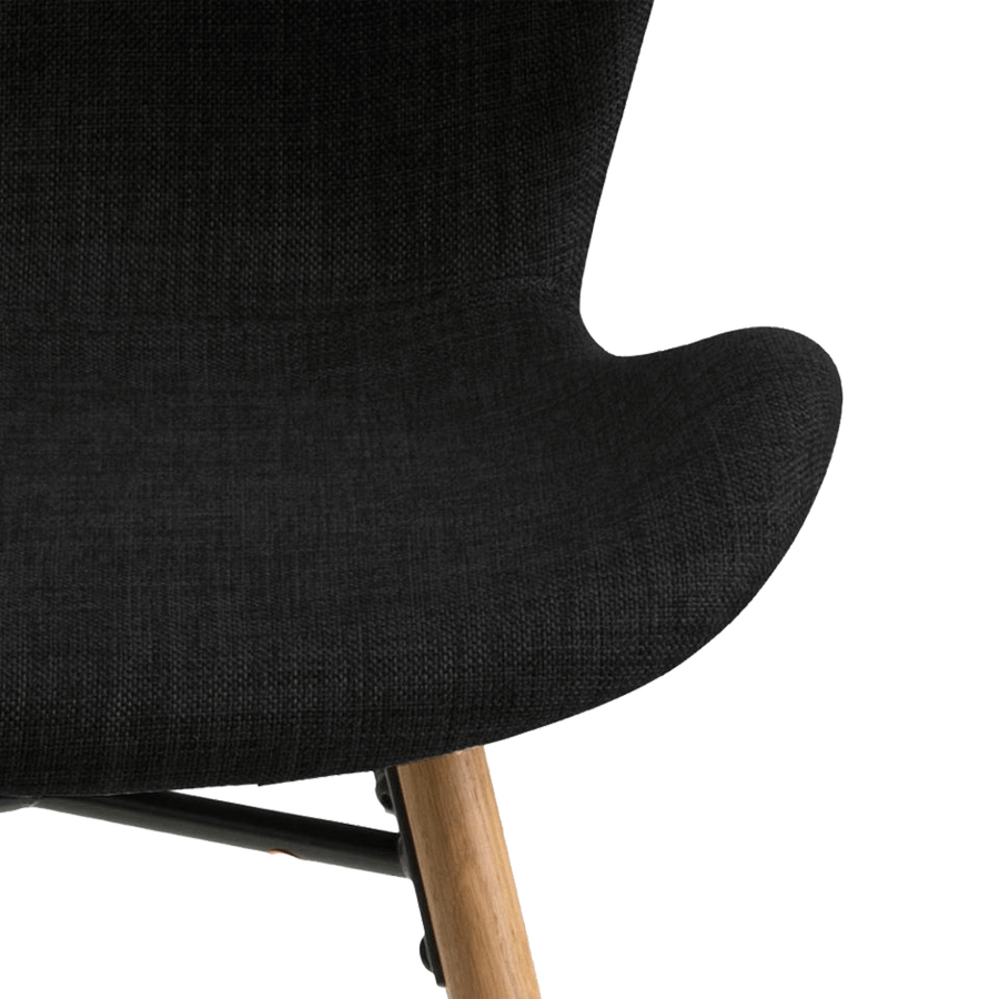 Stoel PLATS Rio fabric anthracite 200 Stoel PLATS Rio fabric anthracite 200