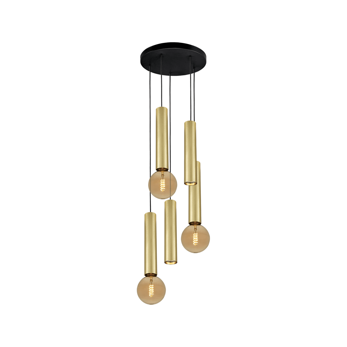 Hanglamp TABOO 5Del. Goud