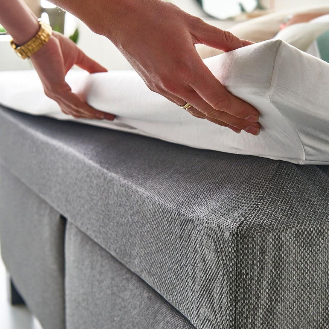 Boxspring HAMBURG grijs 160x200