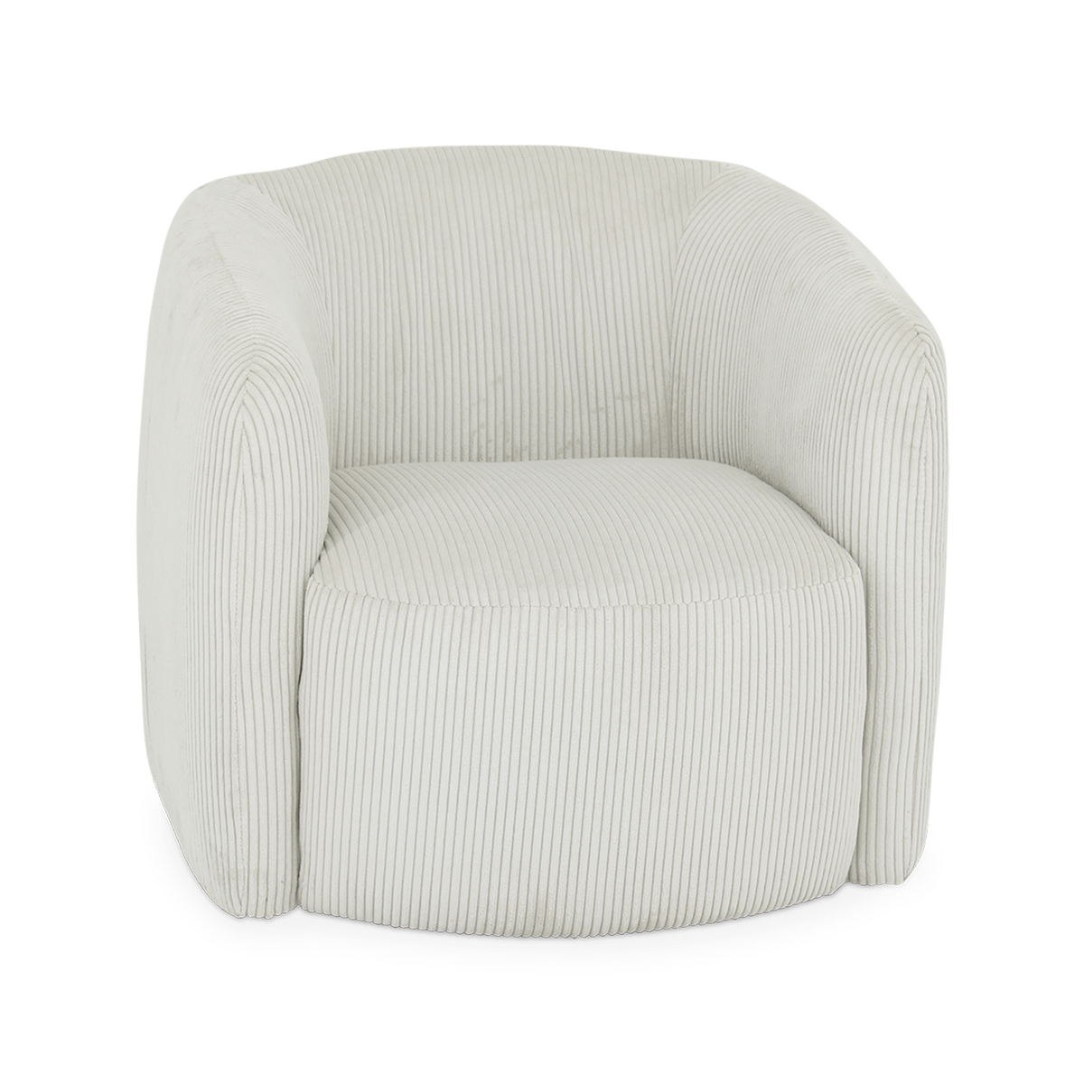 Draaizetel SVEA Beige Ribfluweel