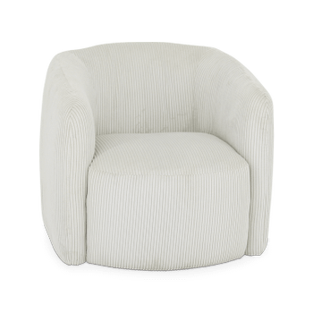 Draaizetel SVEA Beige Ribfluweel Draaizetel SVEA Beige Ribfluweel